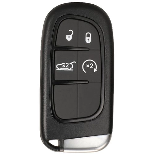 JEA3T1-Black-Metal Gray Plating- Car Key Cover For Jeep Dodge Chrysler
