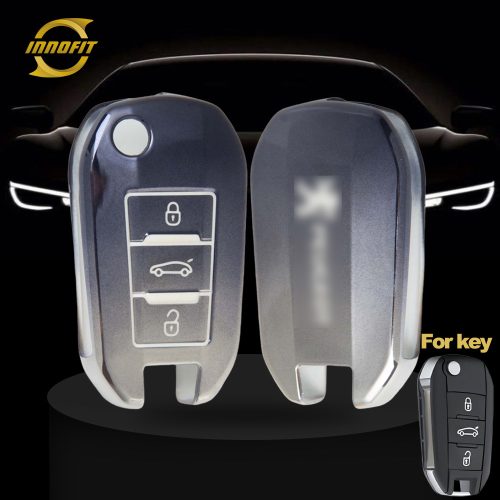 PUB1T1-Gradient Gray- Car Key Cover For Peugeot Citroen Opel