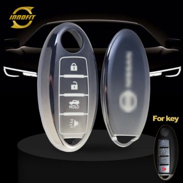 NIB5T1-Gradient Gray- Nissan Infiniti için Araba Anahtarı Kapağı