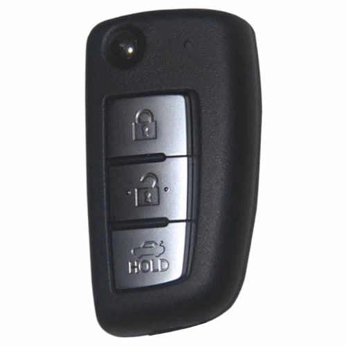 NIC1T1-Black-Metal Gray Plating- Car Key Cover For Nissan
