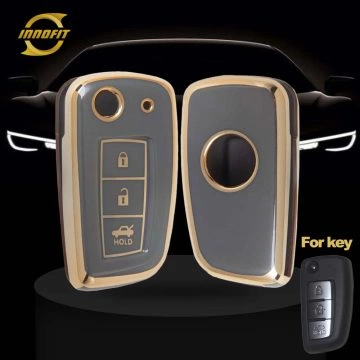 NIC1T1-Space Gray-Gold Plating- Car Key Cover For Nissan