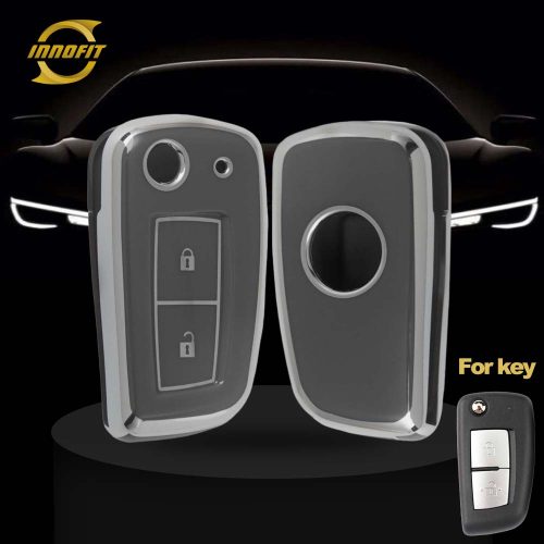 NIC2T1-Space Gray-Silver Plating- Car Key Cover For Nissan