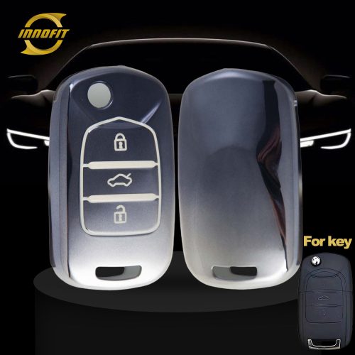 WUA1T1-Gradient Gray- Car Key Cover For Wuling BAOJUN Chevrolet
