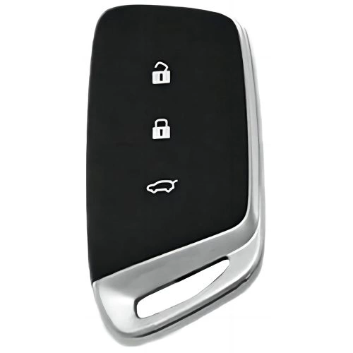 BAC1T1-Black-Silver Plating- Car Key Cover For BAOJUN