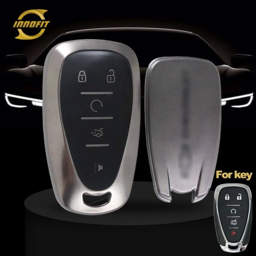 CEA3T1-Black-Metal Gray Plating- Car Key Cover For Chevrolet Holden