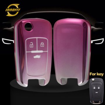 CED1T1-Gradient Pink- Car Key Cover For Chevrolet Opel GMC Holden