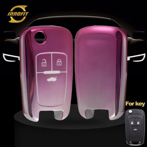 CED1T1-Gradient Pink- Chevrolet Opel GMC Holden için Araba Anahtarı Kapağı