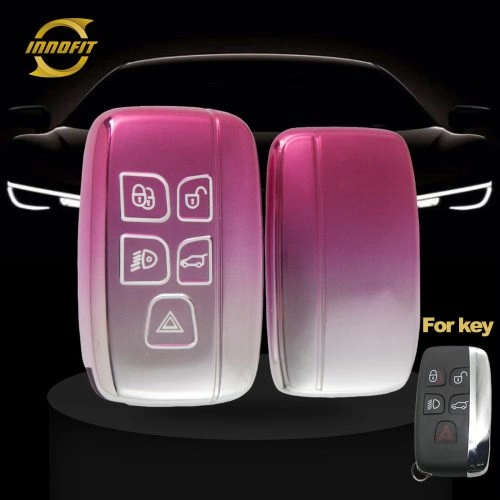 LAA1T1-Gradient Pink- Car Key Cover For Landrover Jaguar