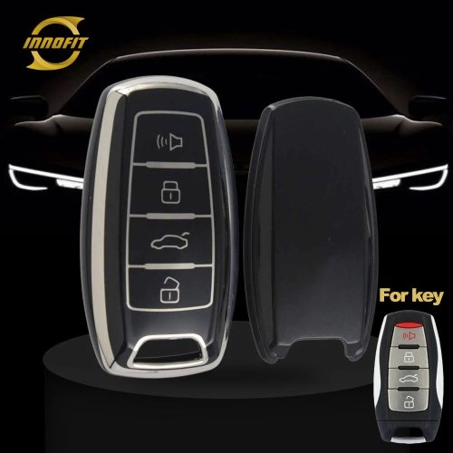 GRA2T1-Black-Silver Plating- Car Key Cover For Great Wall Motor
