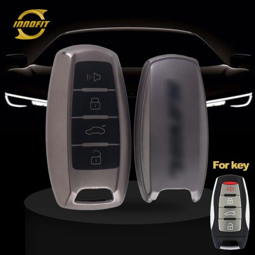 GRA2T1-Black-Metal Gray Plating- Car Key Cover For Great Wall Motor