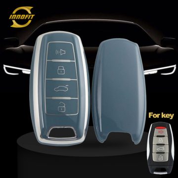 GRA2T1-Grany Gri-Gümüş Kaplama- Great Wall Motor İçin Araba Anahtarı Kapağı
