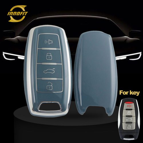 GRA2T1-Granny Grey-Silver Plating- Car Key Cover For Great Wall Motor