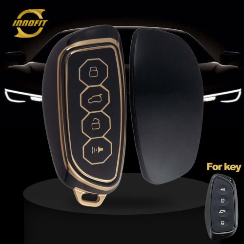 GRE1T1-Black-Gold Plating- Car Key Cover For Great Wall Motor