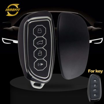 GRE1T1-Black-Silver Plating- Car Key Cover For Great Wall Motor