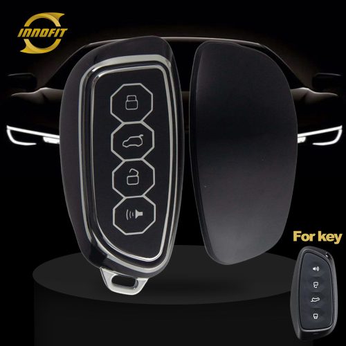 GRE1T1-Black-Silver Plating- Car Key Cover For Great Wall Motor