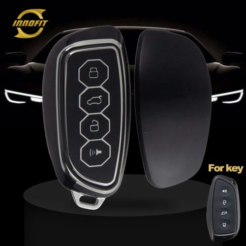 GRE1T1-Black-Silver Plating- Car Key Cover For Great Wall Motor