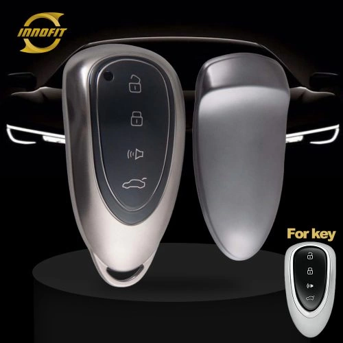 GRF1T1-Black-Metal Gray Plating- Car Key Cover For Great Wall Motor WEY