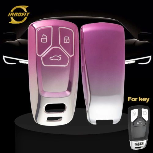 AUA1T1-Gradient Pink- Car Key Cover For Audi