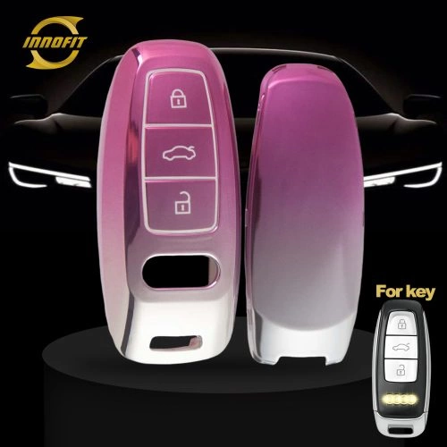 AUC1T1-Gradient Pink- Car Key Cover For Audi