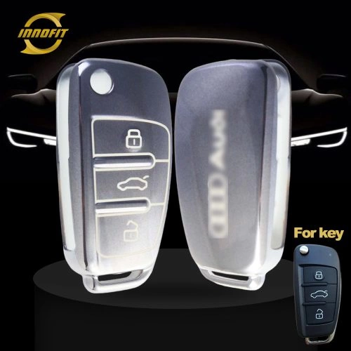 AUD1T1-Gradient Gray- Car Key Cover For Audi Chery