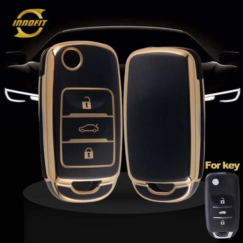 CHB1T1-Black-Gold Plating- Car Key Cover For CHANGAN