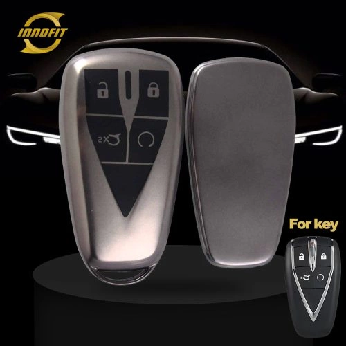 CHC2T1-Black-Metal Gray Plating- Car Key Cover For CHANGAN