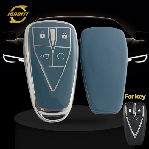 CHC2T1-Granny Grey-Silver Plating- Car Key Cover For CHANGAN