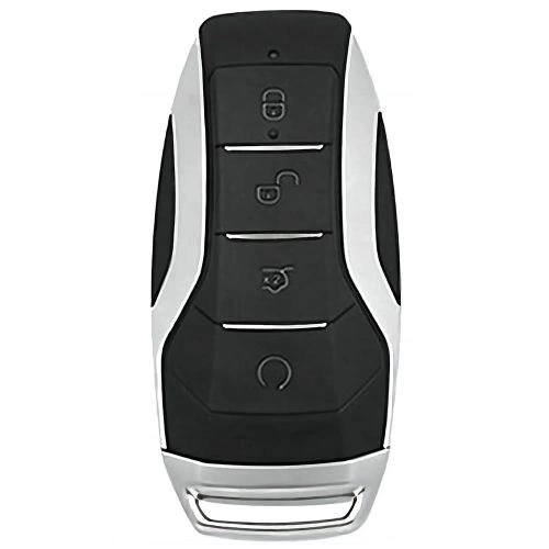 BYA1T1-Black-Metal Gray Plating- Car Key Cover For BYD