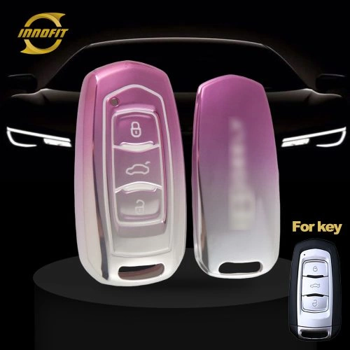 GEA1T1-Gradient Pink- Car Key Cover For Geely Auto