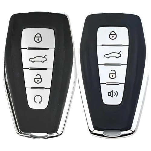 GEB3T1-Black-Silver Plating- Car Key Cover For Geely Auto