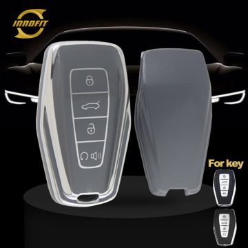 GEB3T1-Space Gray-Silver Plating- Car Key Cover For Geely Auto