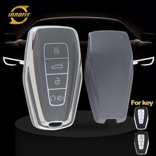 GEB3T1-Space Gray-Silver Plating- Car Key Cover For Geely Auto