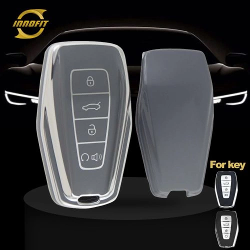 GEB3T1-Space Gray-Silver Plating- Car Key Cover For Geely Auto
