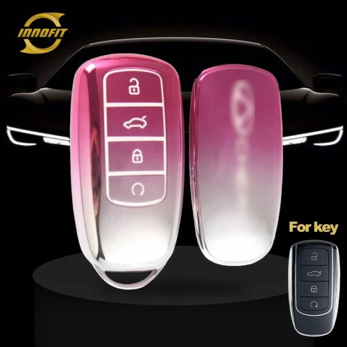 CRC1T1-Gradient Pink- Car Key Cover For Chery