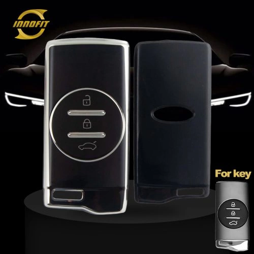 CRD1T1-Black-Silver Plating- Car Key Cover For Chery