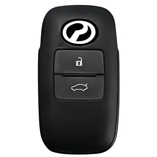 PEB2T1-Granny Grey-Gold Plating- Car Key Cover For Perodua
