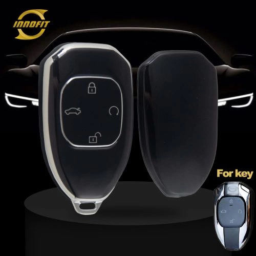 TRE1T1-Black-Silver Plating- Car Key Cover For Trumpchi