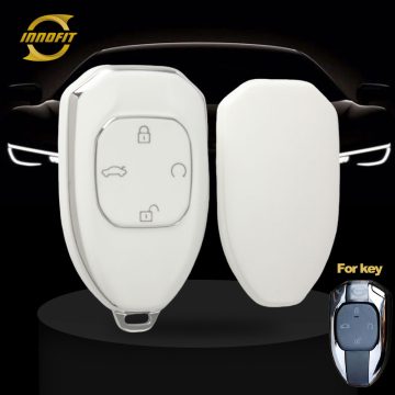 TRE1T1-White-Silver Plating- Car Key Cover For Trumpchi