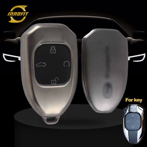 TRE1T1-Black-Metal Gray Plating- Car Key Cover For Trumpchi