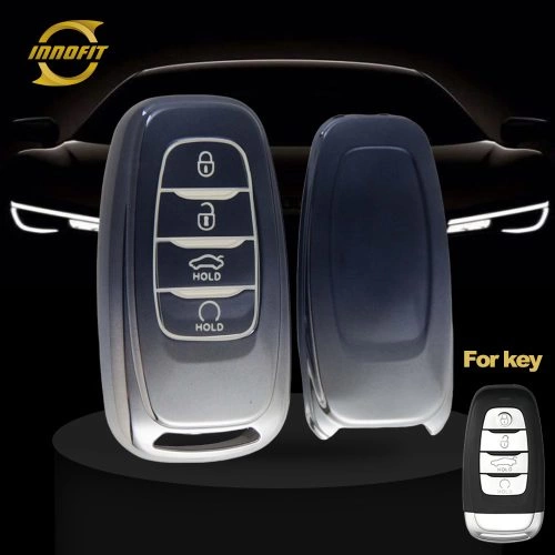 HNB1T1-Gradient Gray- Car Key Cover For Hong Qi
