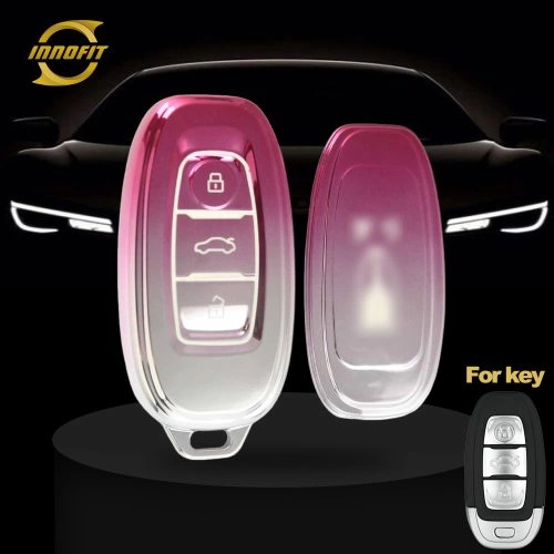 HNC1T1-Gradient Pink- Car Key Cover For Hong Qi