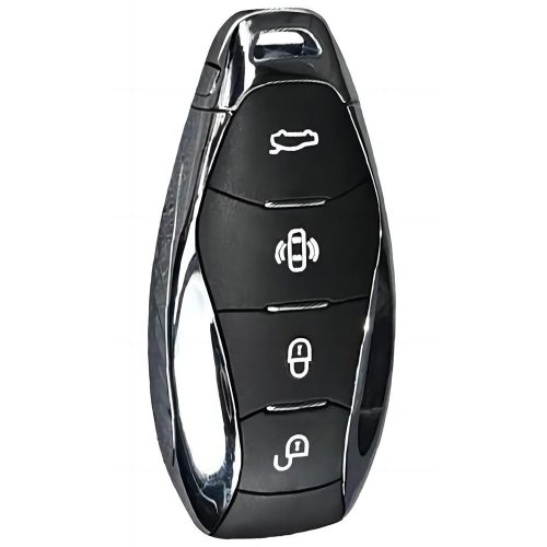 HND1T1-Black-Silver Plating- Car Key Cover For Hong Qi