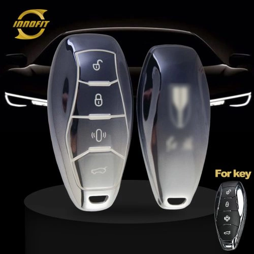 HND1T1-Gradient Gray- Car Key Cover For Hong Qi