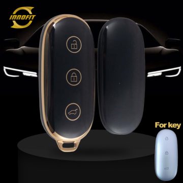 LIB1T1-Black-Gold Plating- Car Key Cover For Li Auto Inc