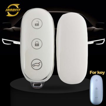 LIB1T1-White-Silver Plating- Car Key Cover For Li Auto Inc