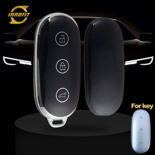LIB1T1-Black-Silver Plating- Car Key Cover For Li Auto Inc