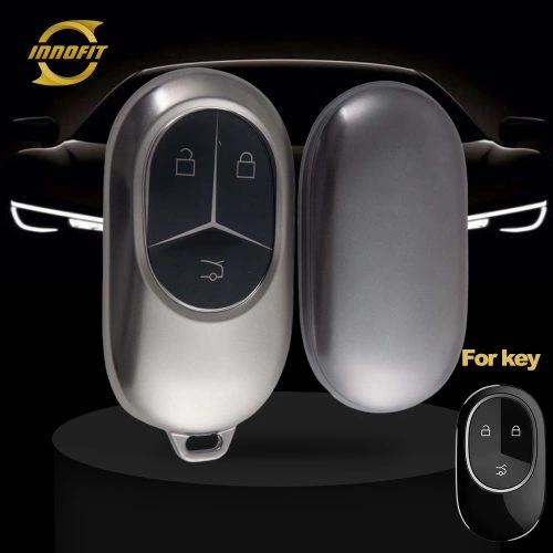 NOC1T1-Black-Metal Gray Plating- Car Key Cover For NIO