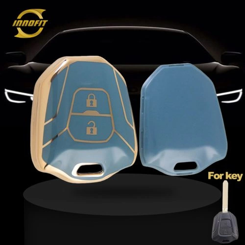 LSA1T1-Granny Grey-Gold Plating- Car Key Cover For Lsuzu