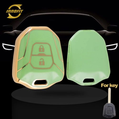 LSA1T1-Green-Gold Plating- Car Key Cover For Lsuzu