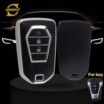 LSB1T1-Black-Silver Plating- Car Key Cover For Lsuzu